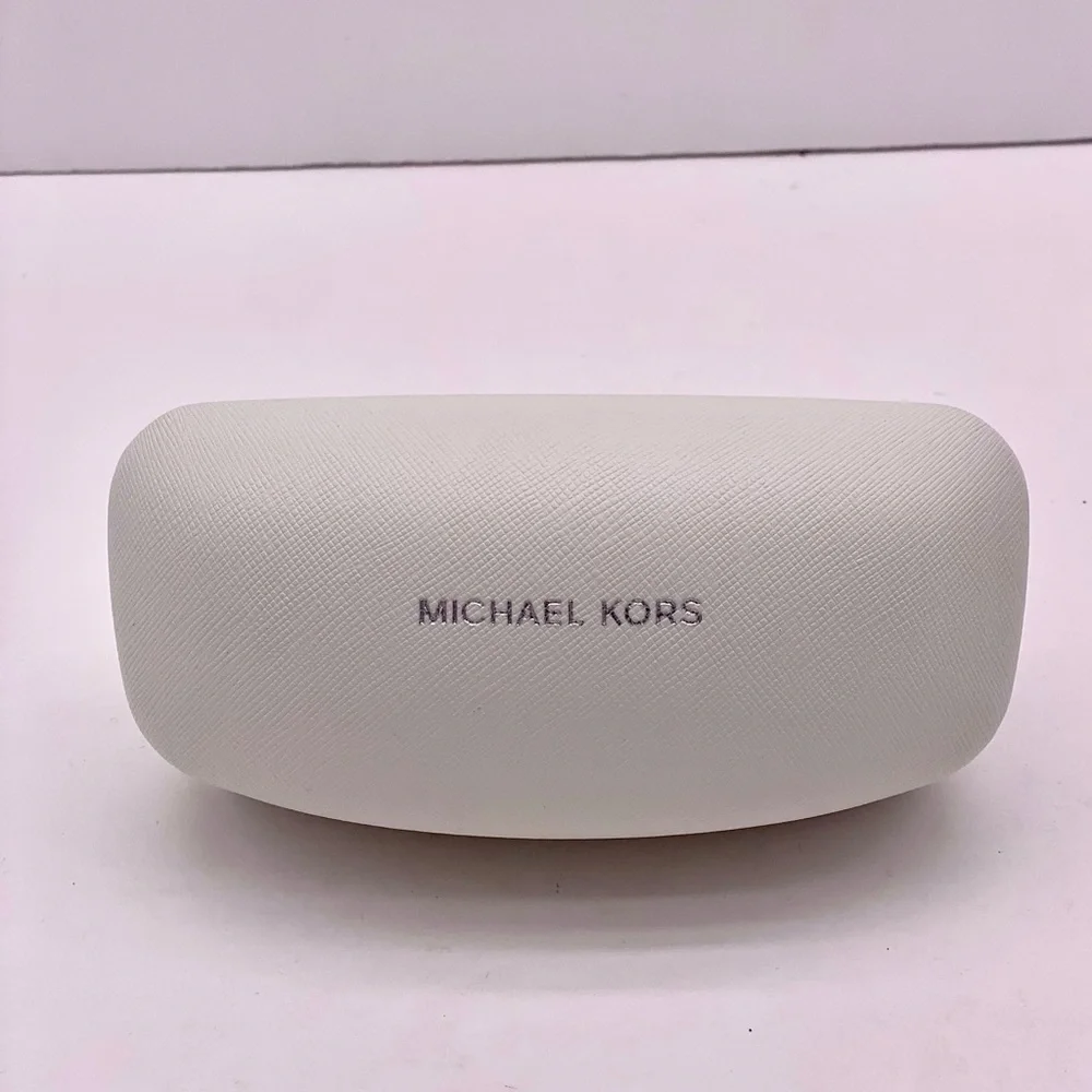 Michael Kors Oversized Sunglasses Case Hard Clam Shell White